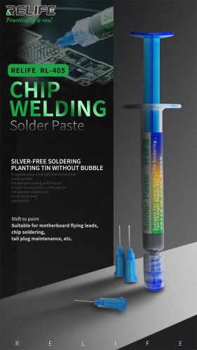 ReLife RL-405 138°C 3ml Nano Soldering Pastein in Syringe for FPC
