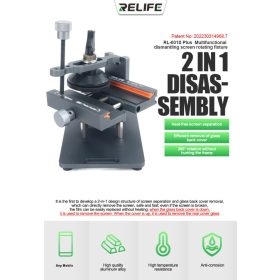   Relife RL-601S Plus 360° Degree Holder For iPhone Back Glass Removal with Suction Cup