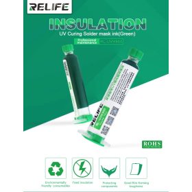   ReLife RL-UVH900GR Green UV Curable Soldering Mask - Superior PCB Protection for Precision Soldering