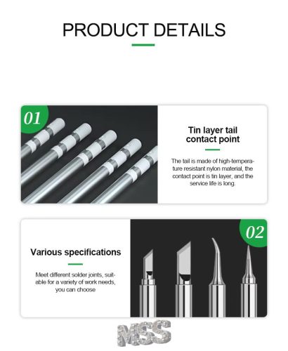 ReLife T12-XS Series Soldering Iron Tips K/J/SK DIY PCB MicroSoldering Repairs