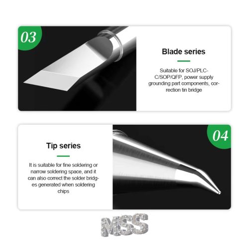ReLife T12-XS Series Soldering Iron Tips K/J/SK DIY PCB MicroSoldering Repairs