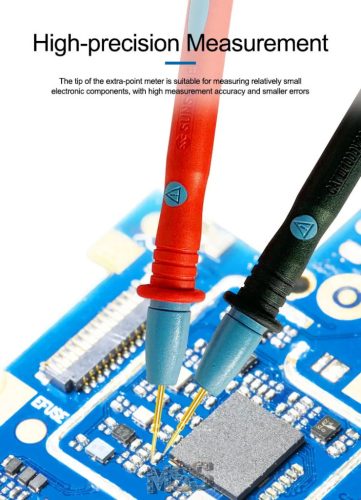 Sunshine SS-024A Stainless Steel Multimeter Probes with Precision Super Sharp Tips