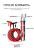 Sunshine SS-024A Stainless Steel Multimeter Probes with Precision Super Sharp Tips