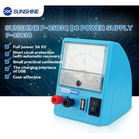   Sunshine P-0503C Mini Portable 110/220V 5V3A Mobile Phone Regulated Power Supply