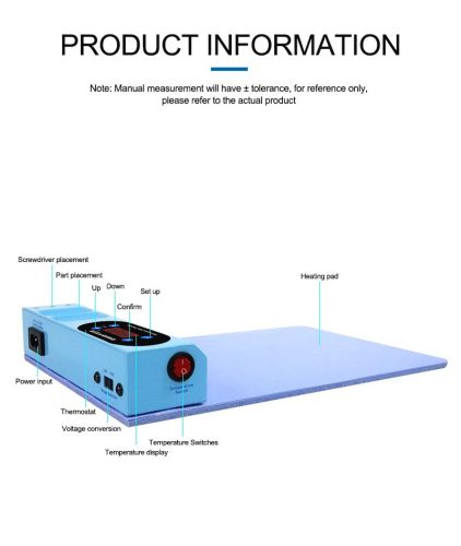 Sunshine S-918E Mini Anti Static Heat Mat Insulation Silicone Pad Desk