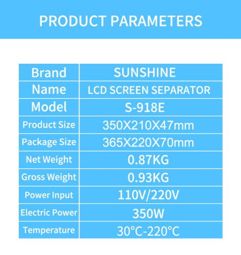 Sunshine S-918E Anti Static Heat Mat Insulation Silicone Pad Desk
