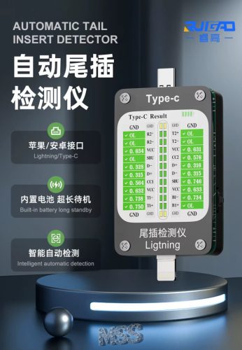 PortCheck Pro Type-C Lightning 8Pin Interface Charging Port Tester Check V68