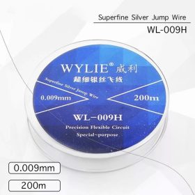   Wylie WL-009H 0.009mm Non-Insulated Superfine Silver Conductive Jumper Wire Flyline