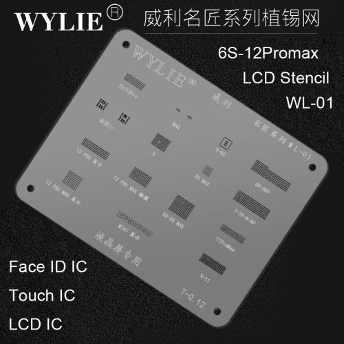 Wylie WL-01 LCD BGA IC iP 6-12 Series Stencil