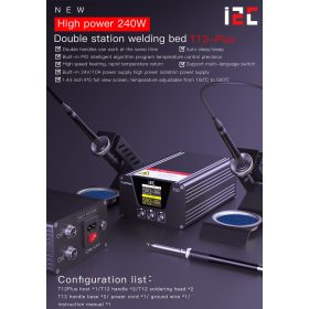   i2C T12-Plus Dual Handle 240W Intelligent Soldering Station w. Led Display