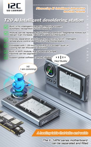 i2C T20 AI All in One Universal iPhone Motherboard Pre-Heater X-15 Series