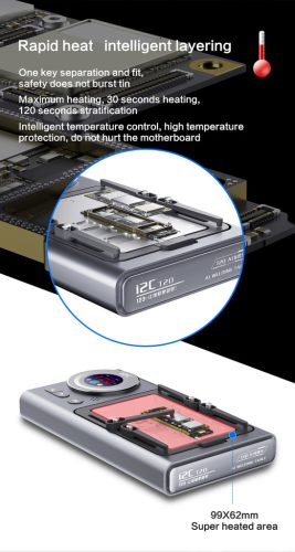 i2C T20 AI All in One Universal iPhone Motherboard Pre-Heater X-15 Series