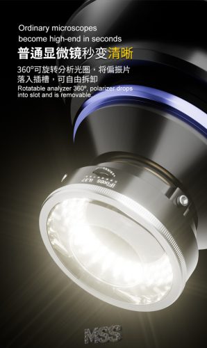 iFixes iL37 Microscope Polarized 96 LED Ring Light Anti Glare Microscope Lamp